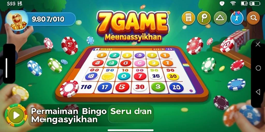 Tampilan menyeru dari gameplay Bingo di 7GAME.