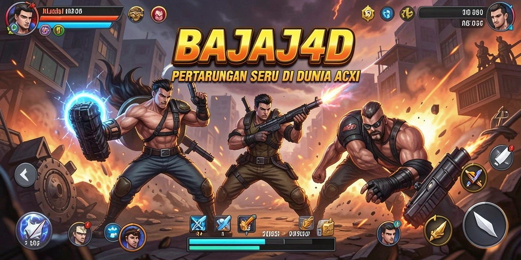Tampilan seru ketika karakter bertarung di BAJAJ4D.