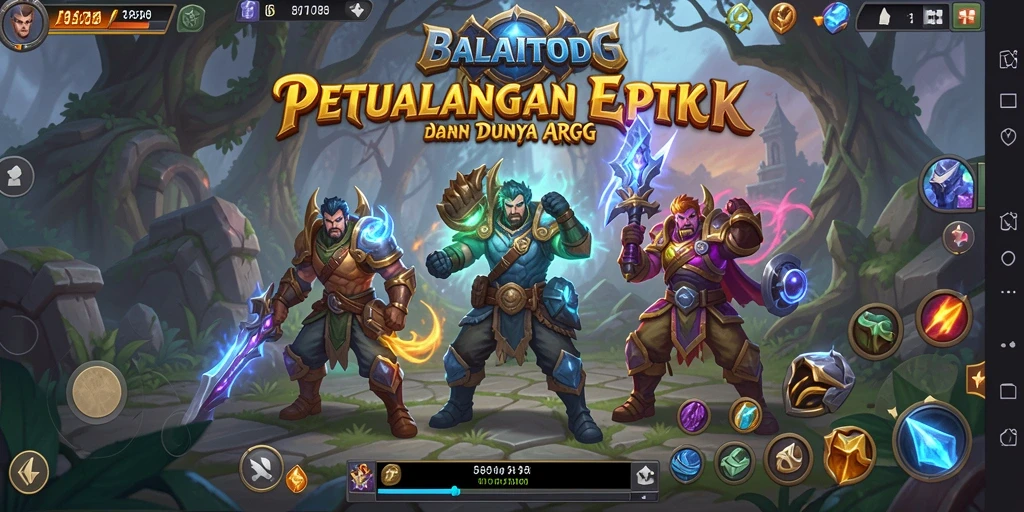 Tampilan gameplay BALAITOTO dengan aksi pertarungan mendebarkan.