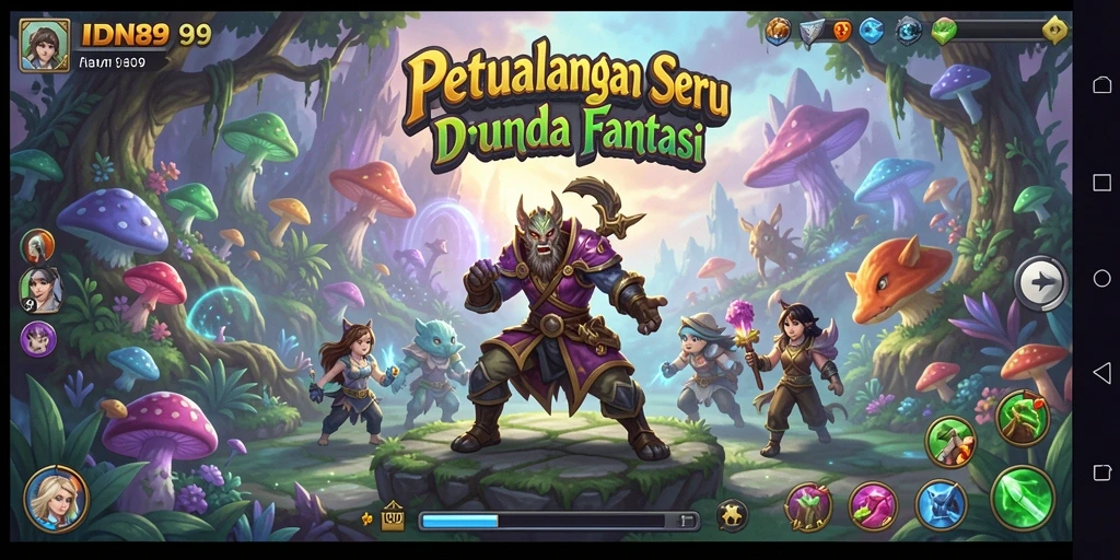 Screenshot gameplay IDN89 menampilkan petualangan seru di dunia fantasi.