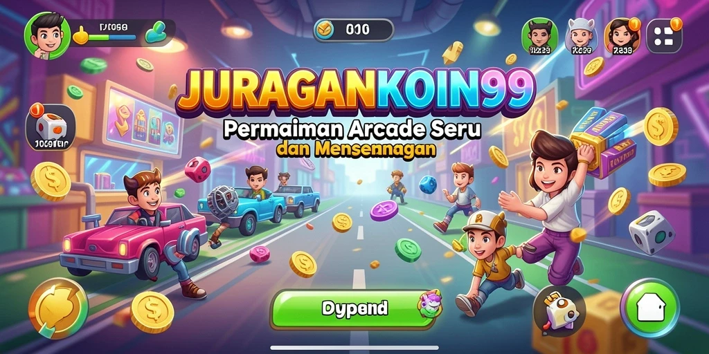 Tangkapan layar menunjukkan gameplay seru dari JURAGANKOIN99.