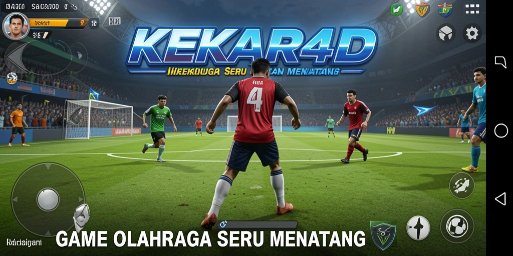 Gameplay KEKAR4D menampilkan pertarungan seru di arena olahraga.
