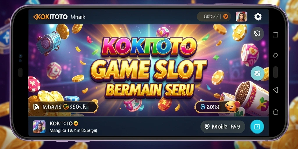 Screenshot gameplay KOKITOTO dengan tampilan slot yang menarik.