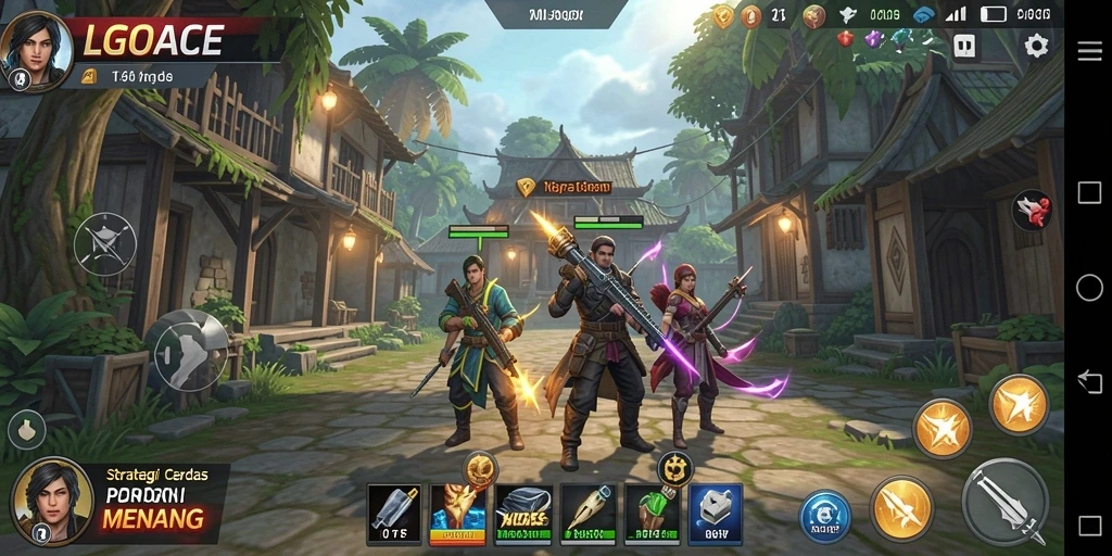 Tampilan menarik dari gameplay LGOACE yang penuh strategi.