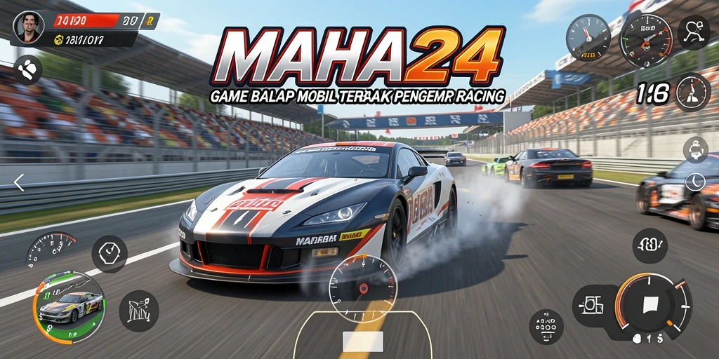 Tampilan gameplay balap yang mendebarkan di MAHA24.