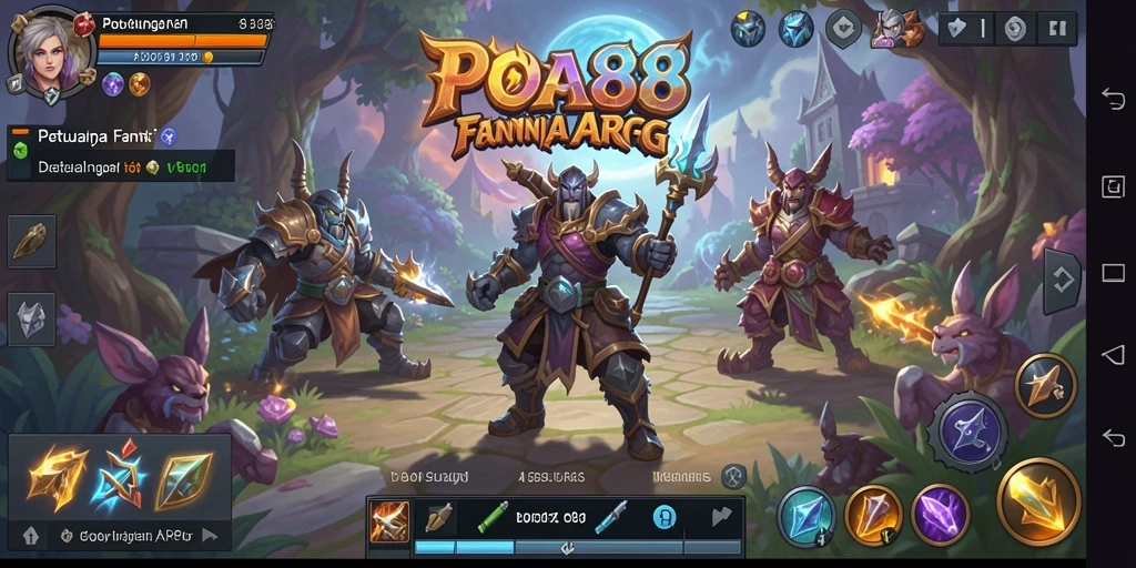 Tampilan gameplay mendebarkan dalam POA88, penuh aksi dan petualangan.