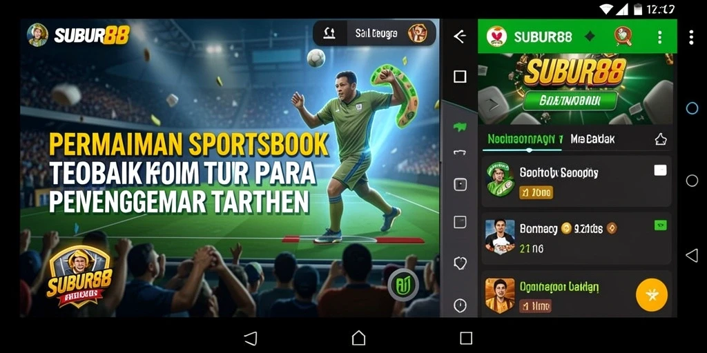 Gameplay menarik dari aplikasi Sportsbook SUBUR88.