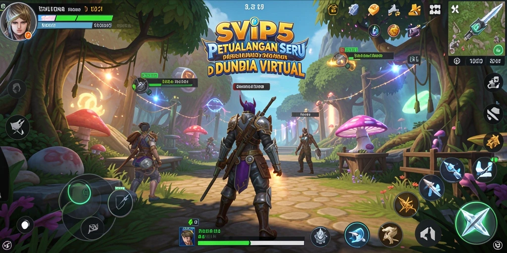 Tangkapan layar gameplay SVIP5 yang menampilkan petualangan seru di peta luas.